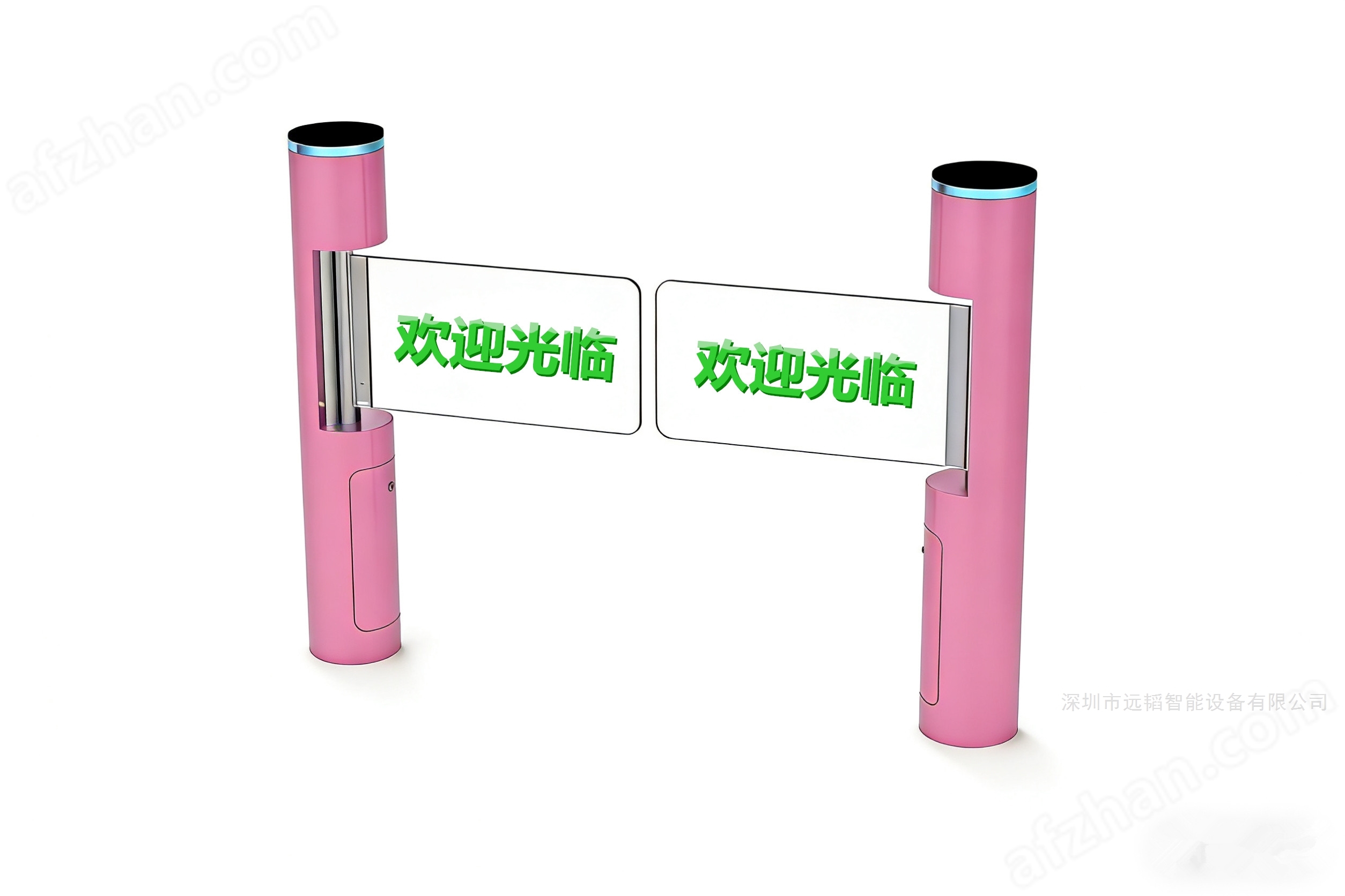 超市入口单向自动感应门只进不出