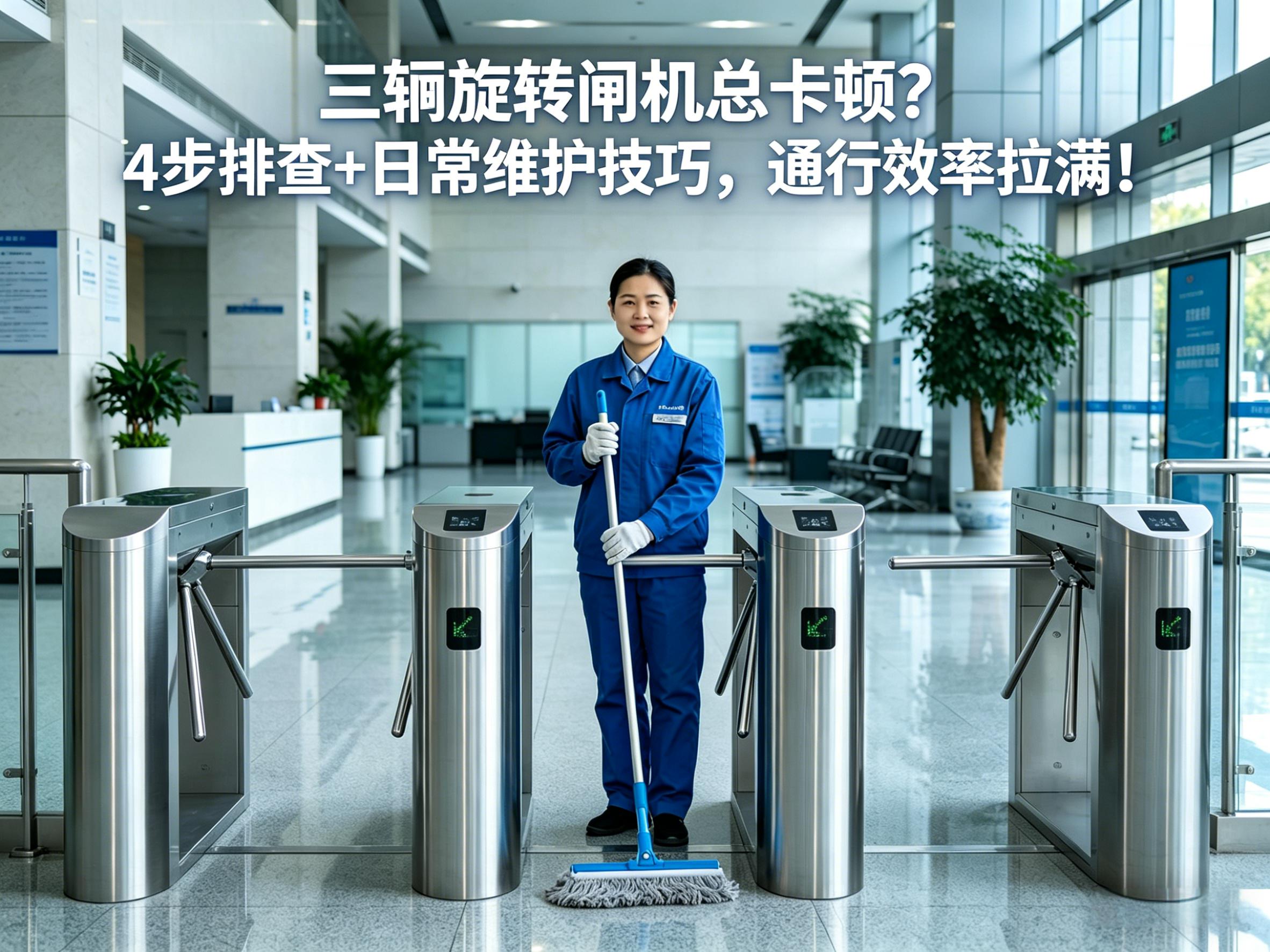 三辊旋转闸机总卡顿?4步排查+日常维护技巧，通行效率拉满!