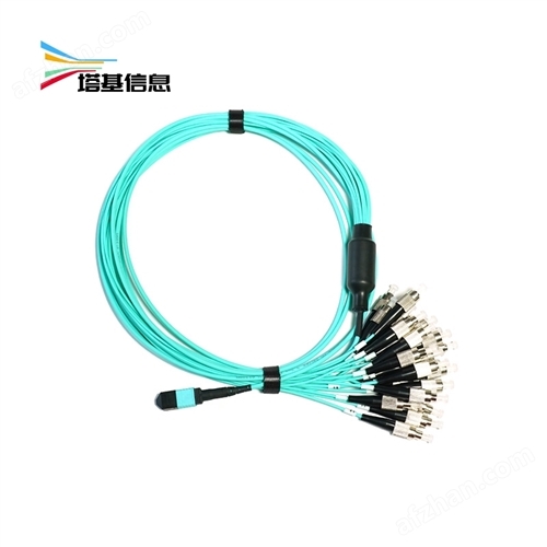 OM3 MPO UPC（母头）转 FC 多模分支跳线